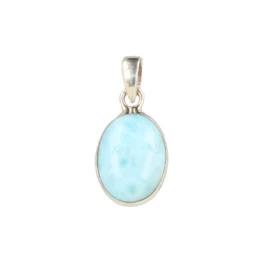 Larimar Zilveren Hanger | S