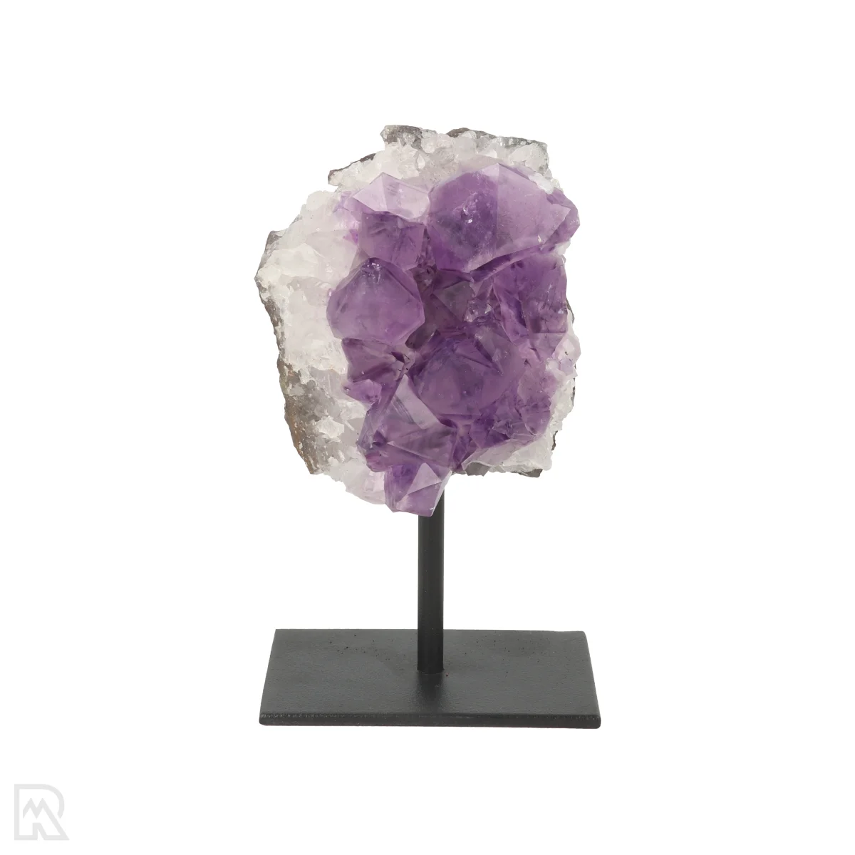 Amethist Ruw Op Standaard | Q.A 1 Raw amethyst from Brazil, item number 22657