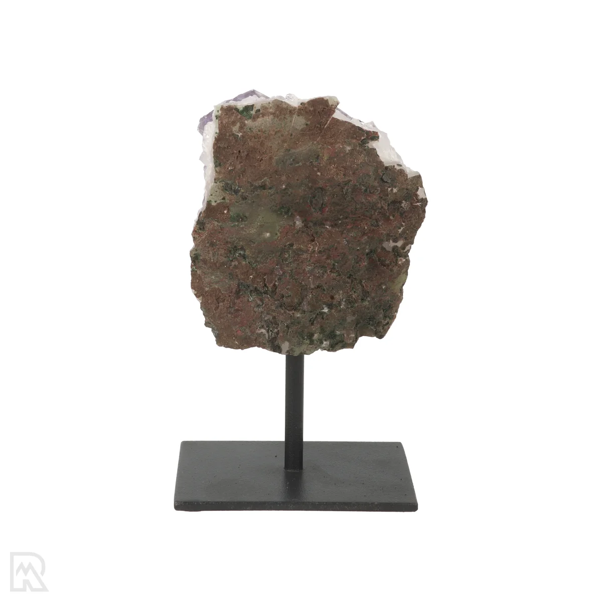 Amethist Ruw Op Standaard | Q.A 3 Raw amethyst from Brazil, item number 22657