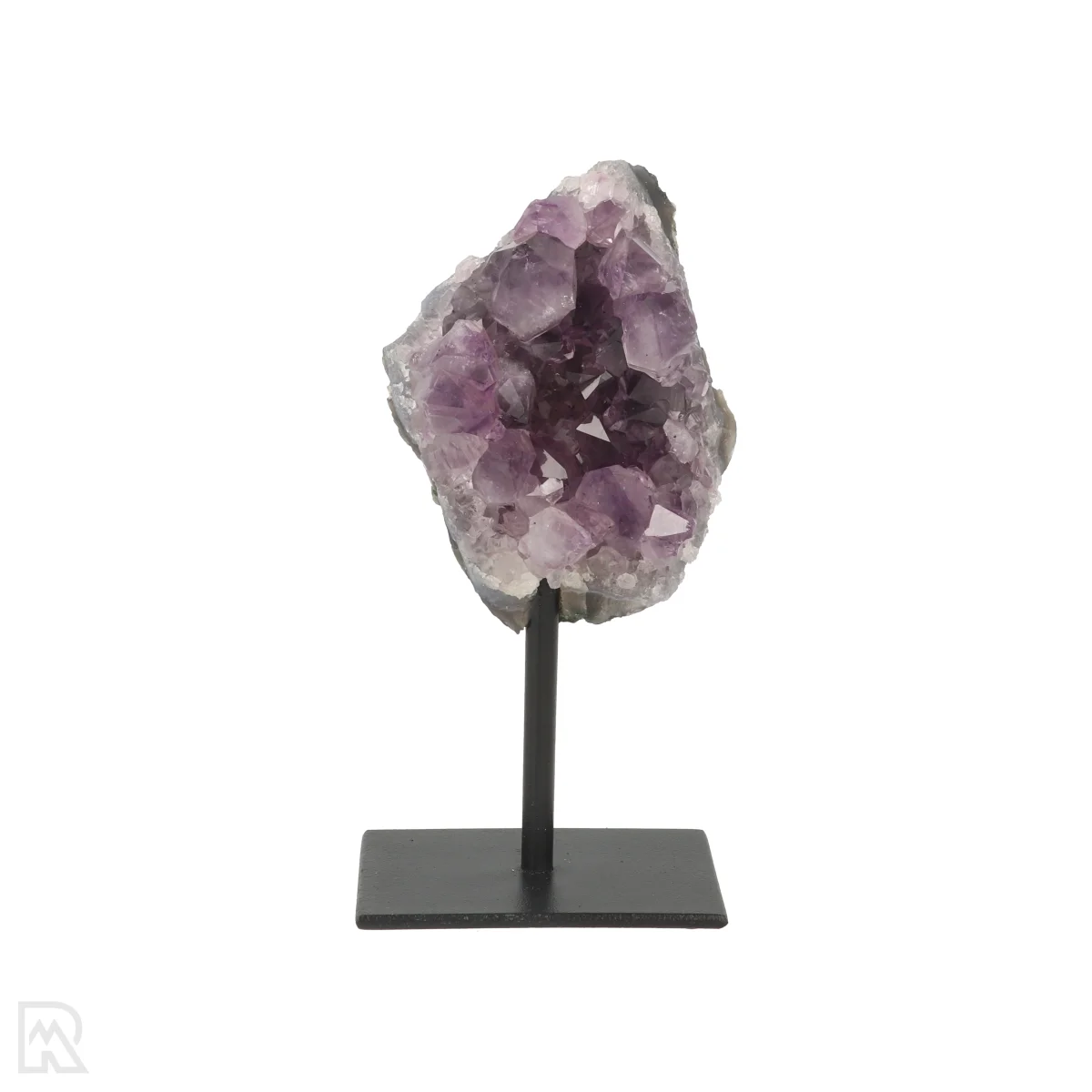 Amethist Ruw Op Standaard | Q.A 1 Raw amethyst from Brazil, item number 22659