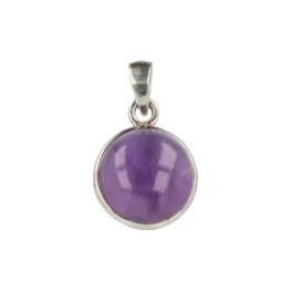 Amethist Zilveren Hanger | S