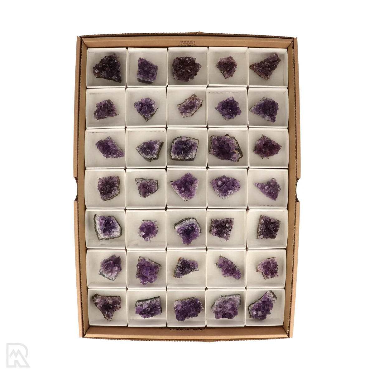 Amethyst Uruguay Verkaufskarton | 35Stück 1 Amethyst Uruguay Verkaufskarton | 35Stück