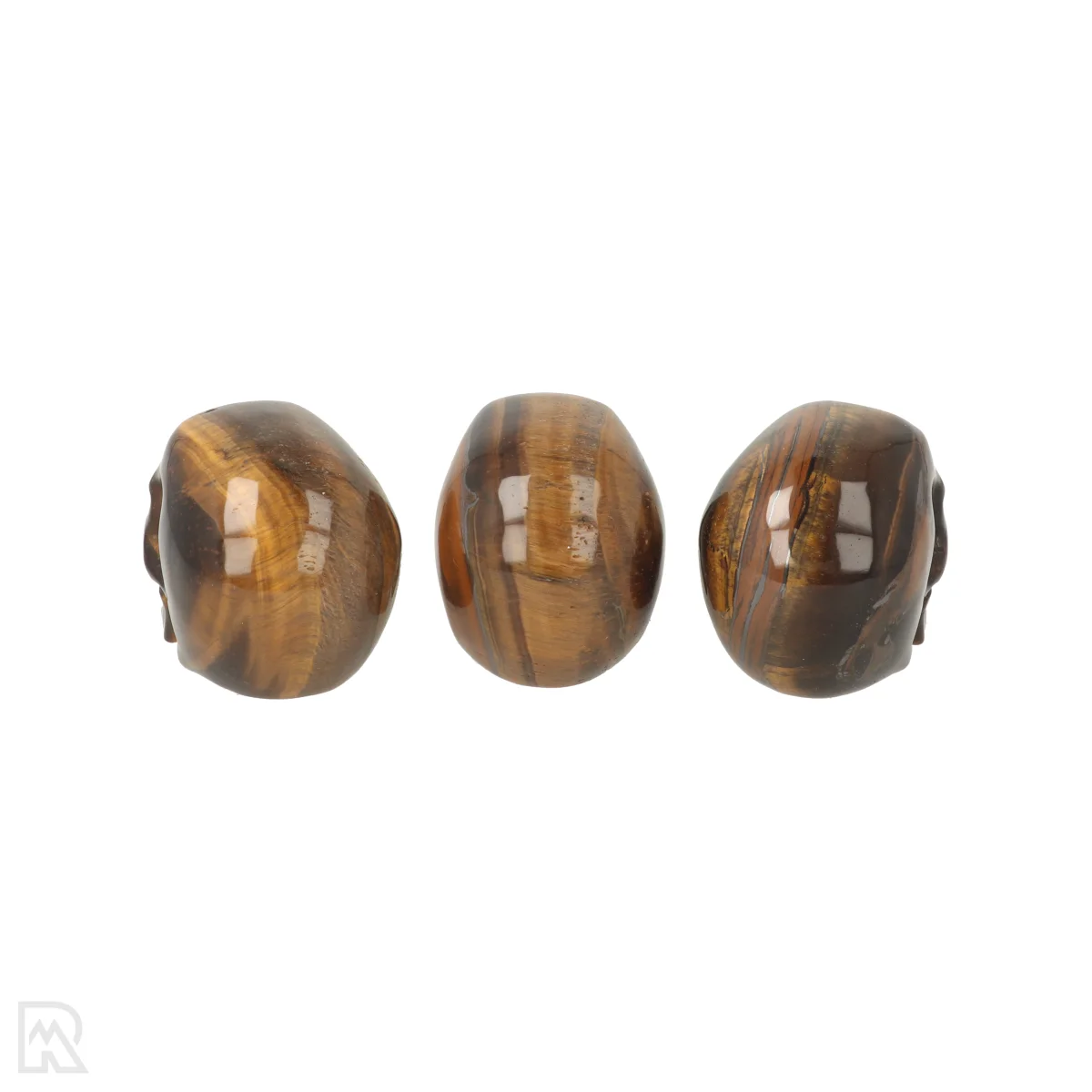Tijgeroog Schedel | 5,5 cm 2 Tijgeroog Schedel | 5,5 cm - Afbeelding 2