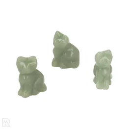 Groene aventurijn kat | 4 cm