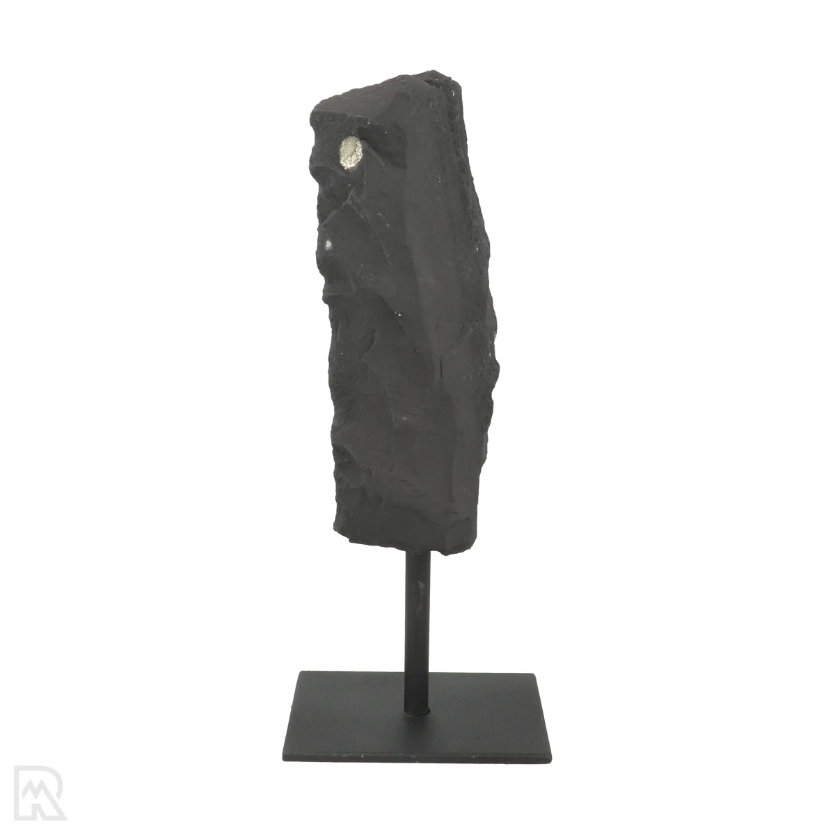 Shungiet Met Pyriet Op Standaard 3 Pyriet Op Standaard uit Braziliƫ met artikelnummer 22684