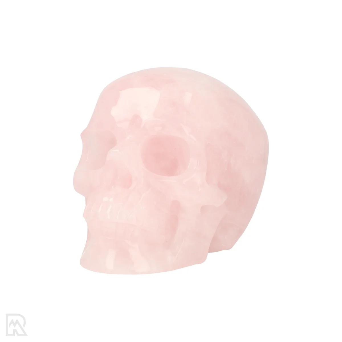 Rose Quartz Skull 2 Rozenkwarts Schedel - Image 2