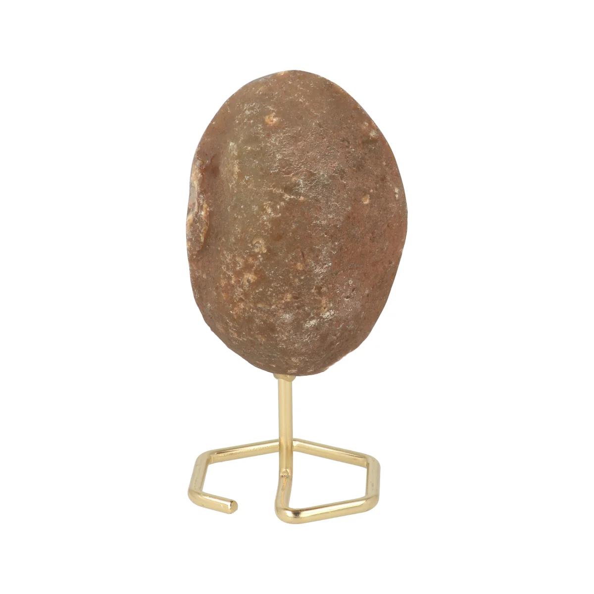 Druzy Agaat Op Standaard Goud 4 Agate on a stand from Brazil, item number 22792