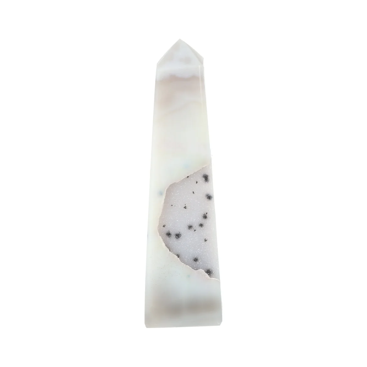 Druzy Agate Obelisk 1 Agate Point from Brazil, item number 22817