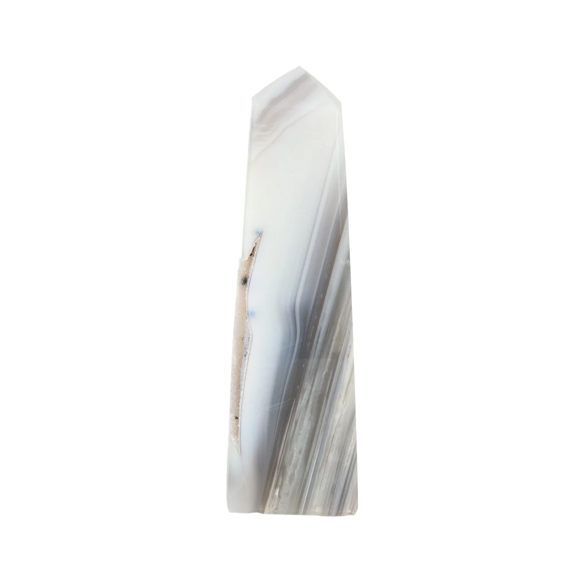 Druzy Agate Obelisk 3 Agate Point from Brazil, item number 22817