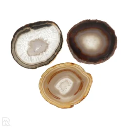 Agate Discs, Set of 3 from Brazil, item number 22852