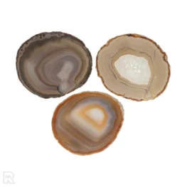 Agate Discs, Set of 3 from Brazil, item number 22853