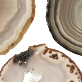 Agate Discs, Set of 3 from Brazil, item number 22854