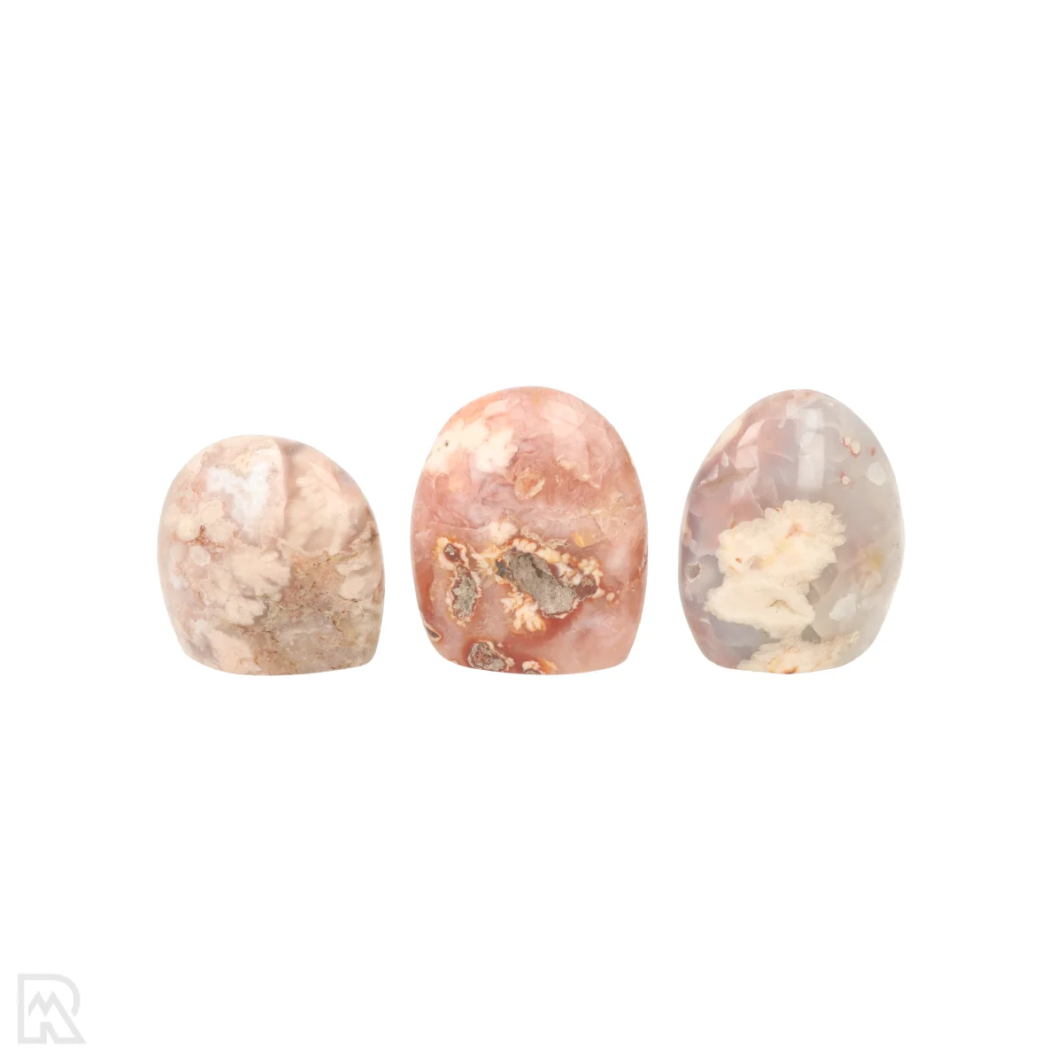 Bloem Agaat Sculptuur | Set van 3 1 Bloem Agaat Sculptuur uit Madagaskar met artikelnummer 22874