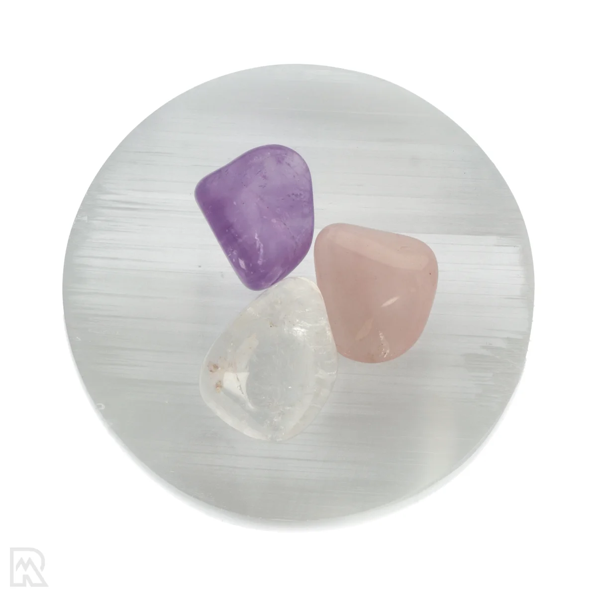 Seleniet Oplaadschijf | 8 cm 3 Seleniet Oplaadschijf | 8 cm - Afbeelding 3
