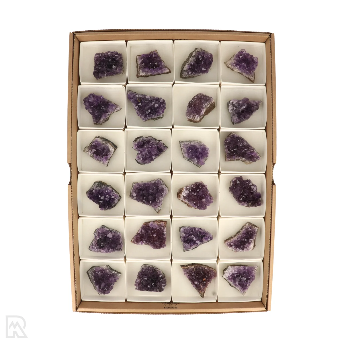 Amethist Uruguay Verkoopdoos | 24st 1 Amethyst Uruguay Display Box | 24 pcs