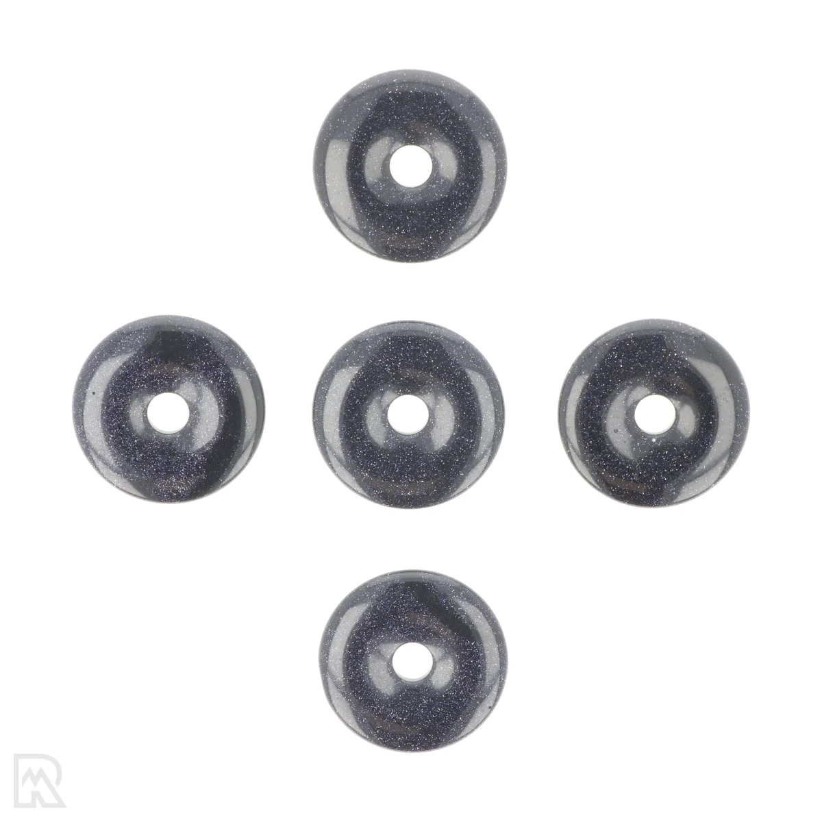 Blauwe Goudsteen Donut | 3 cm 1 Blauwe Goudsteen Donut | 3 cm