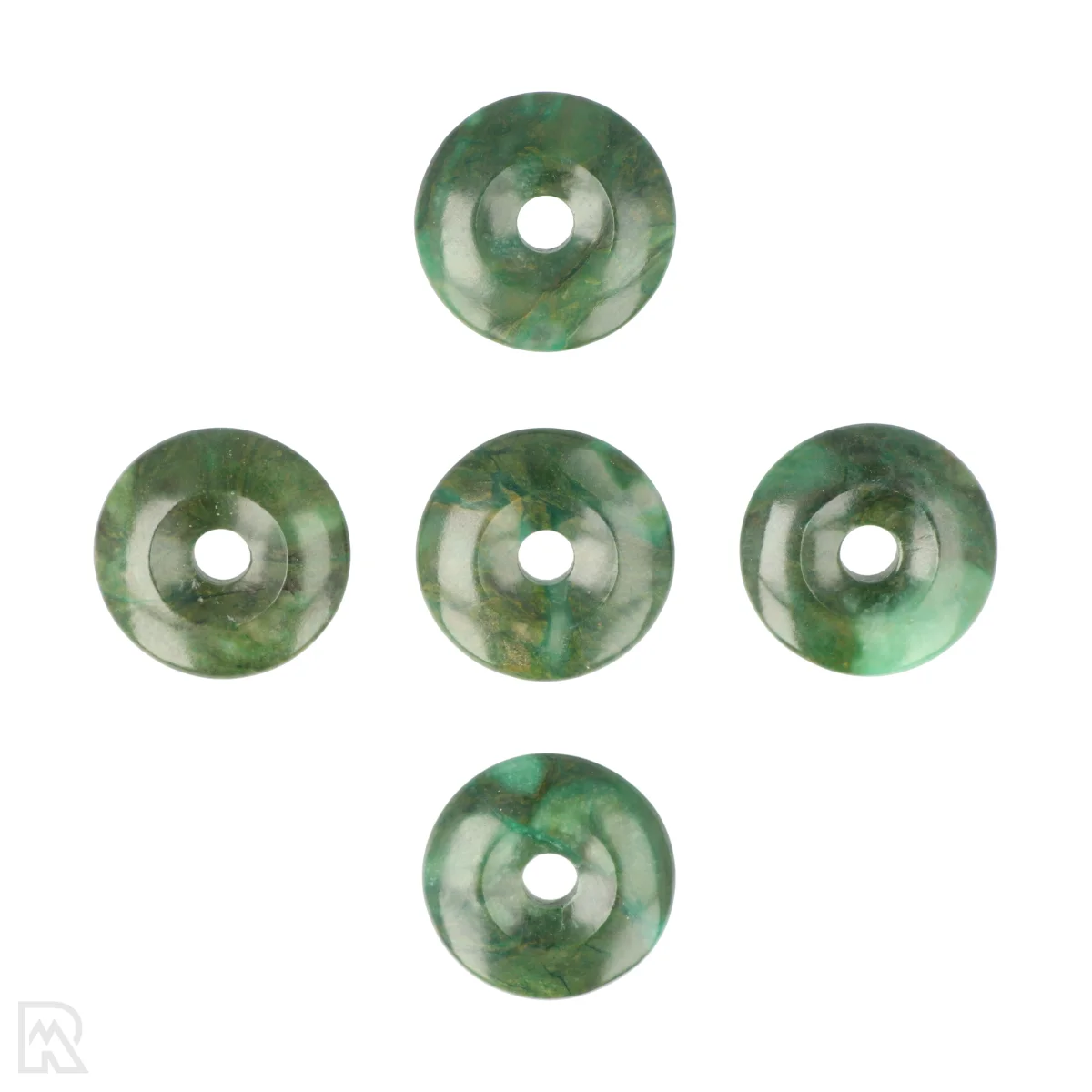 Afrikaanse Jade Donut | 3 cm 1 Afrikanischer Jade-Donut | 3 cm