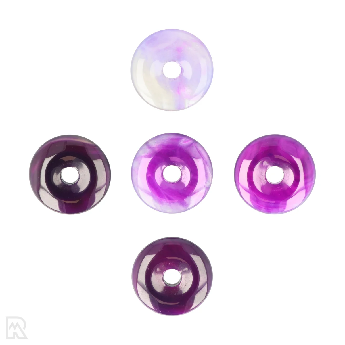 Paarse Agaat Donut | 3 cm 1 Paarse Agaat Donut | 3 cm