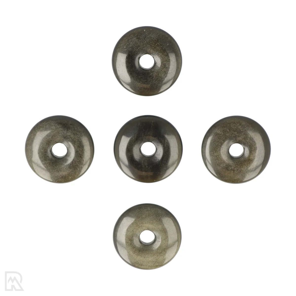 Goud Obsidiaan Donut | 3 cm 1 Goud Obsidiaan Donut | 3 cm