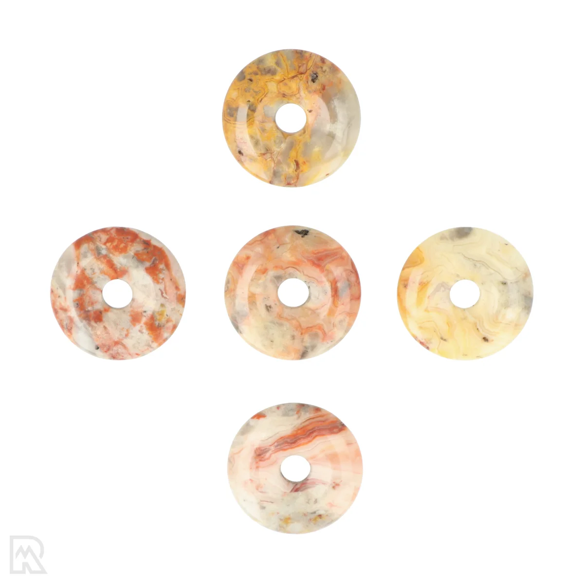 Crazy Lace Agaat Donut | 3 cm 1 Crazy Lace Agaat Donut | 3 cm