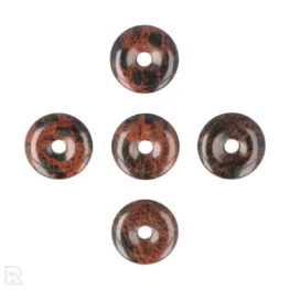 Mahonie Obsidiaan Donut | 3 cm