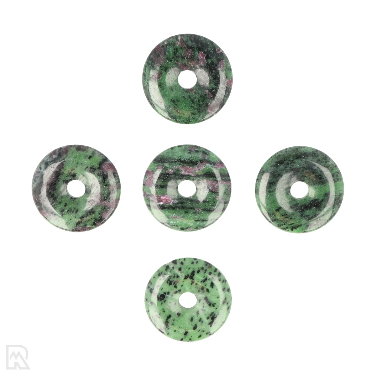 Robijn in Zoïsiet Donut | 3 cm 1 Ruby in Zoisite Donut | 3 cm