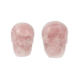 Rozenkwarts Schedel | Set van 2