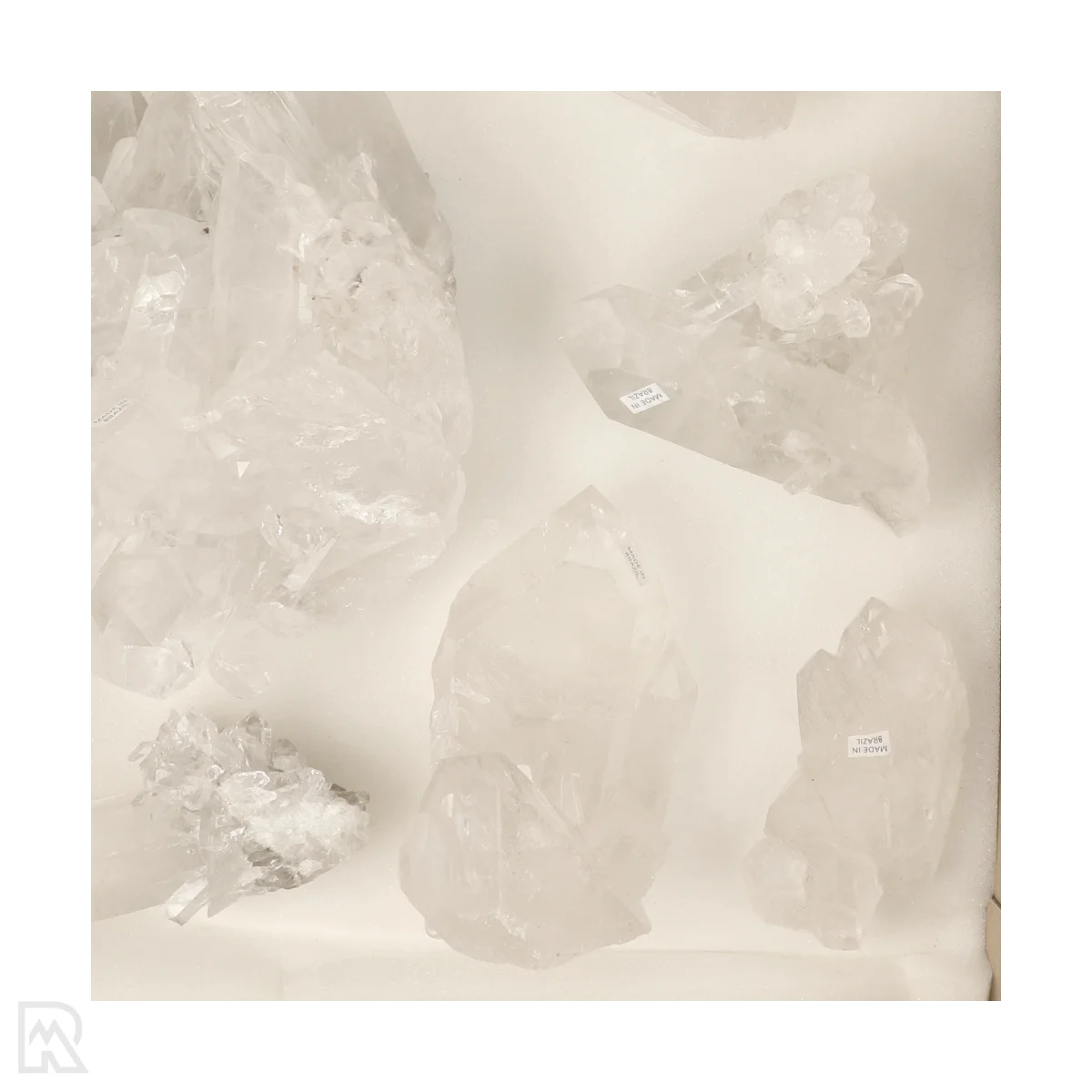 Bergkristal Clusters Brazilië M-L | Q. A-B 2 Bergkristal Clusters Brazilië M-L | Q. A-B - Afbeelding 2