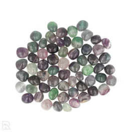 Regenbogenfluorit-Trommelsteine aus Indien