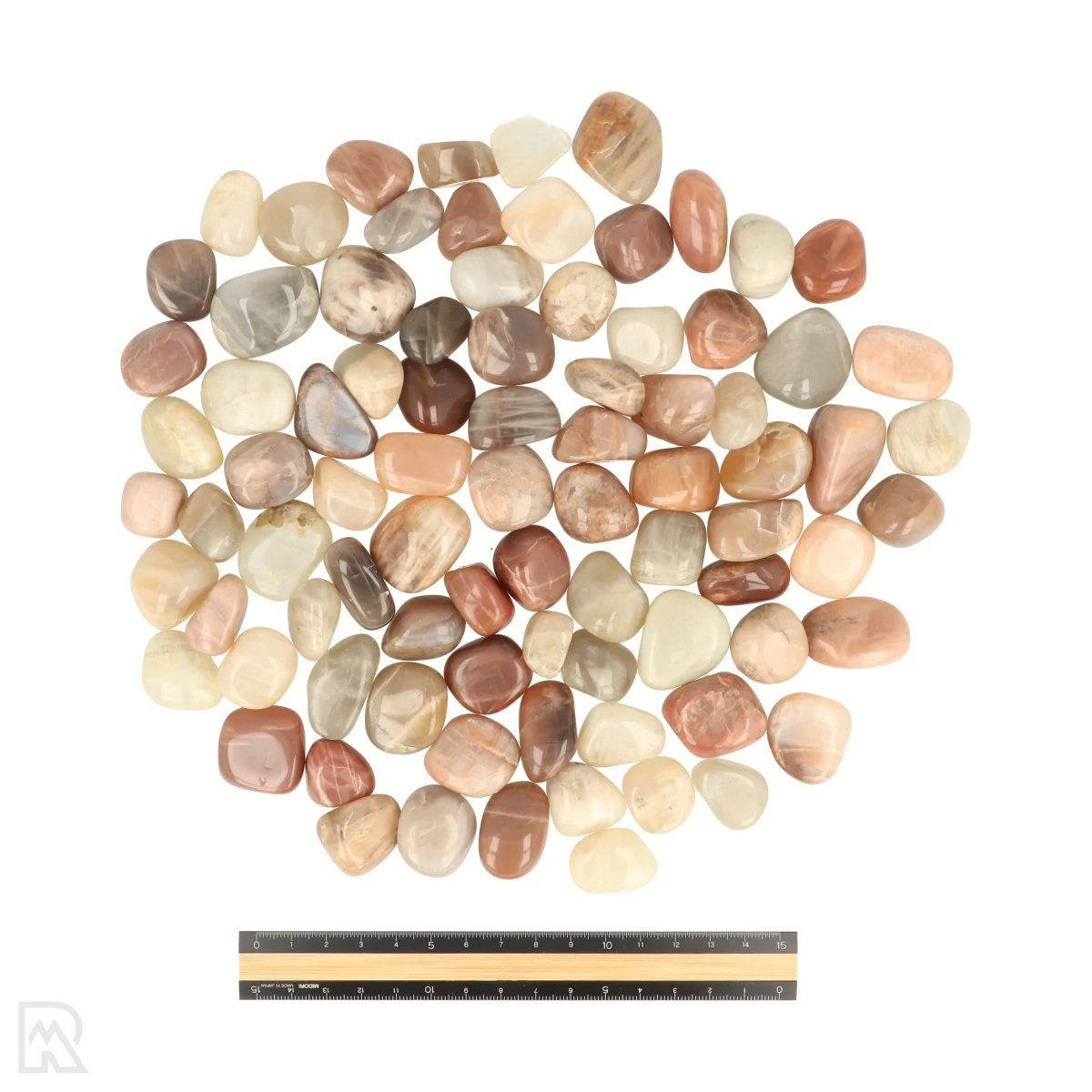Maansteen mix Trommelstenen India 3 Maansteen mix Trommelstenen India - Afbeelding 3