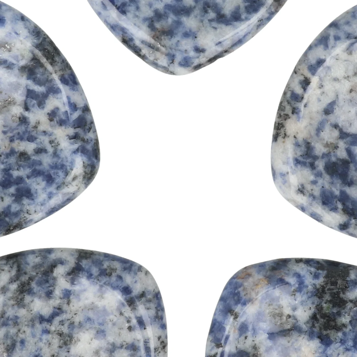 Chinese Sodaliet Worry Stone | Hart 2 Chinese Sodaliet Worry Stone | Hart - Afbeelding 2