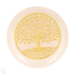 Rozenkwarts Schijf Tree of Life | 3 cm