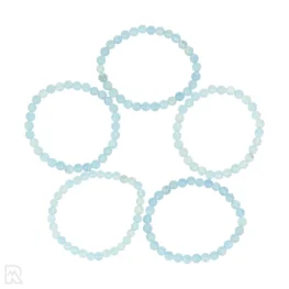 Aquamarijn Kogelarmband | AA - 6 mm