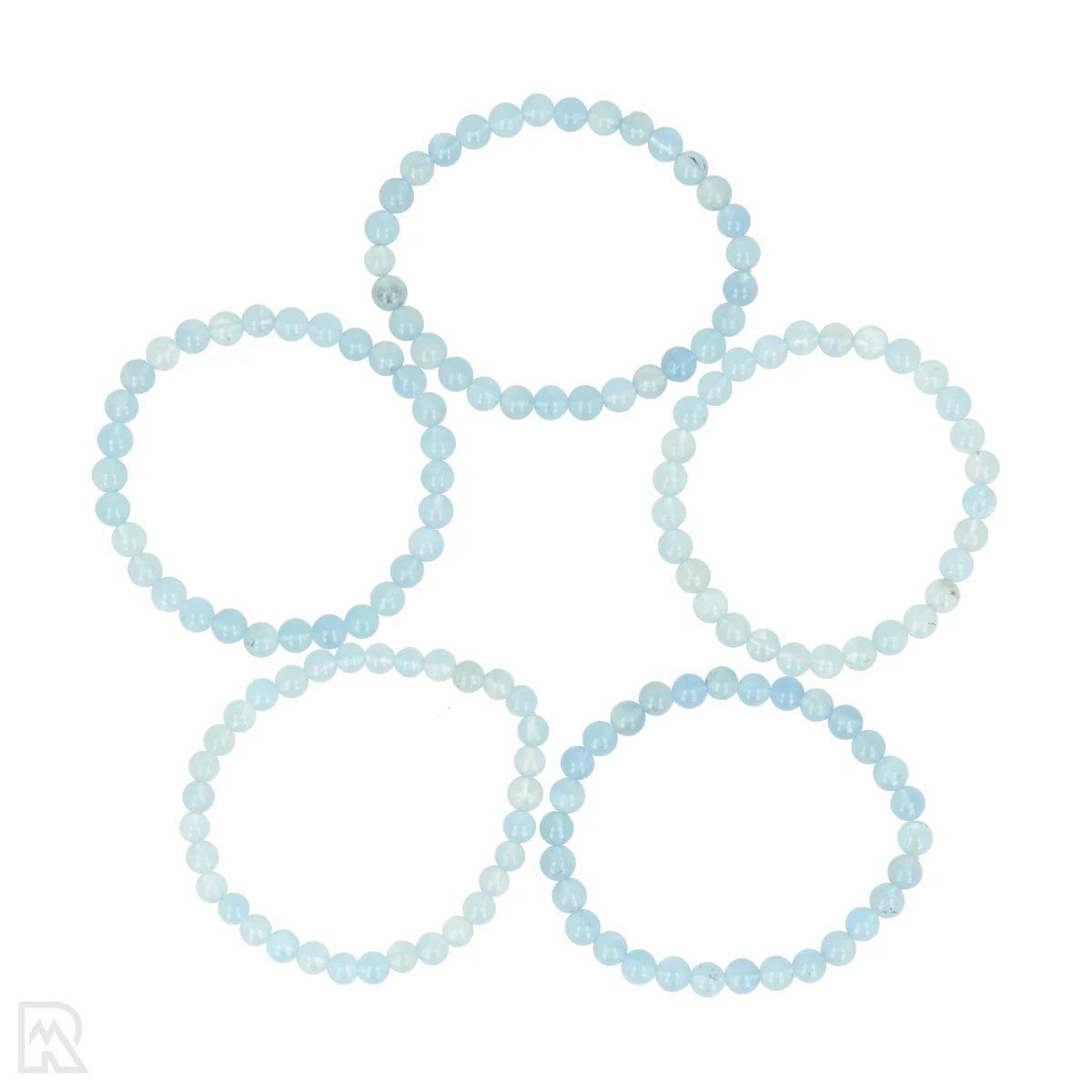 Aquamarijn Kogelarmband | AA - 6 mm 1 Aquamarijn Kogelarmband | AA - 6 mm
