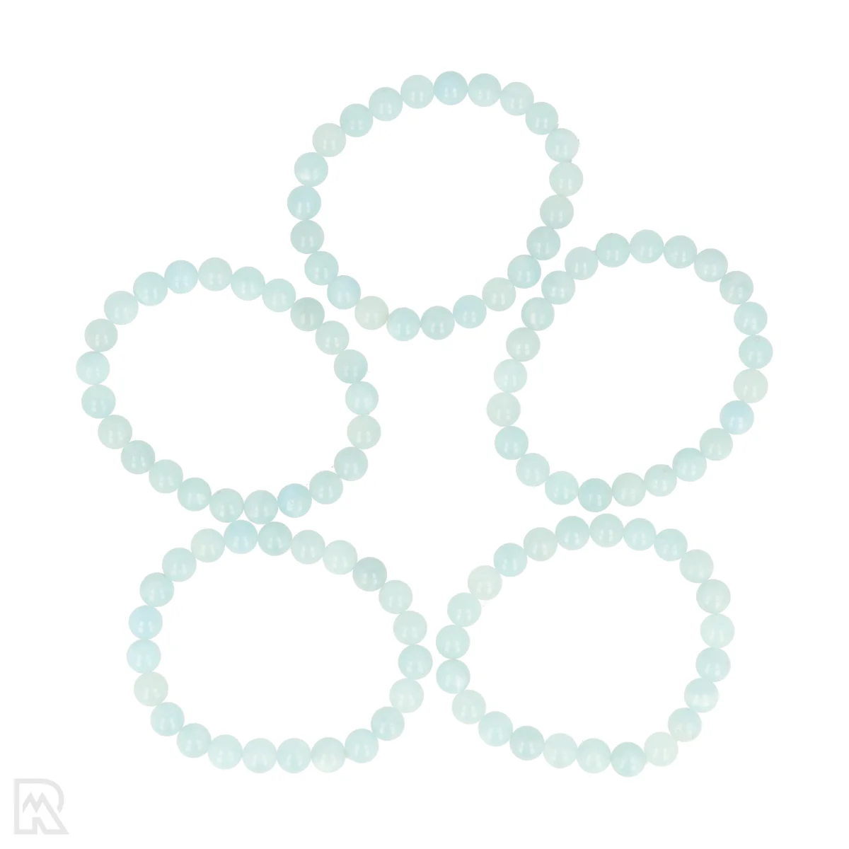 Aquamarijn Kogelarmband | A- - 8 mm 1 Aquamarijn Kogelarmband | A- - 8 mm