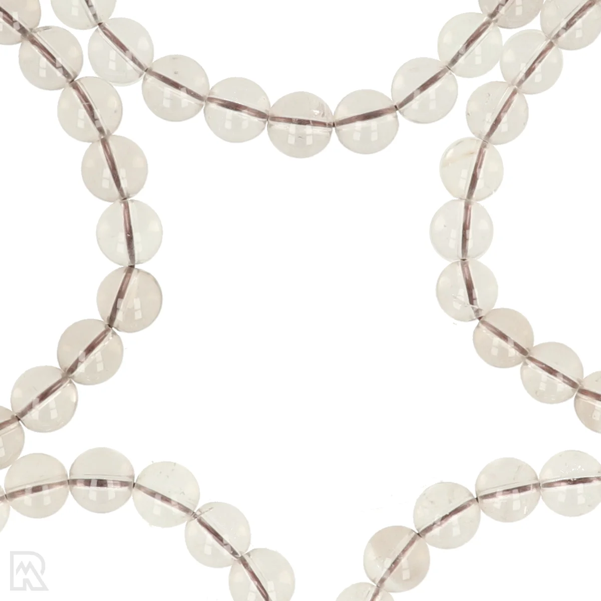 Lichte Rookkwarts Kogelarmband | 8 mm 2 Lichte Rookkwarts Kogelarmband | 8 mm - Afbeelding 2