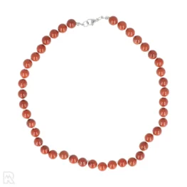 Rode Jaspis Geknoopte Kralenketting | A - 8 mm - 45 cm