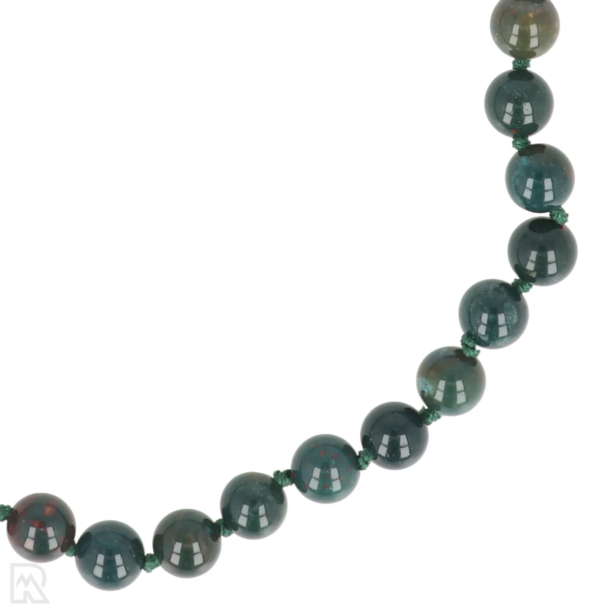 Heliotroop Geknoopte Kralenketting | 8 mm - 45 cm 2 Heliotroop Geknoopte Kralenketting | 8 mm - 45 cm - Afbeelding 2