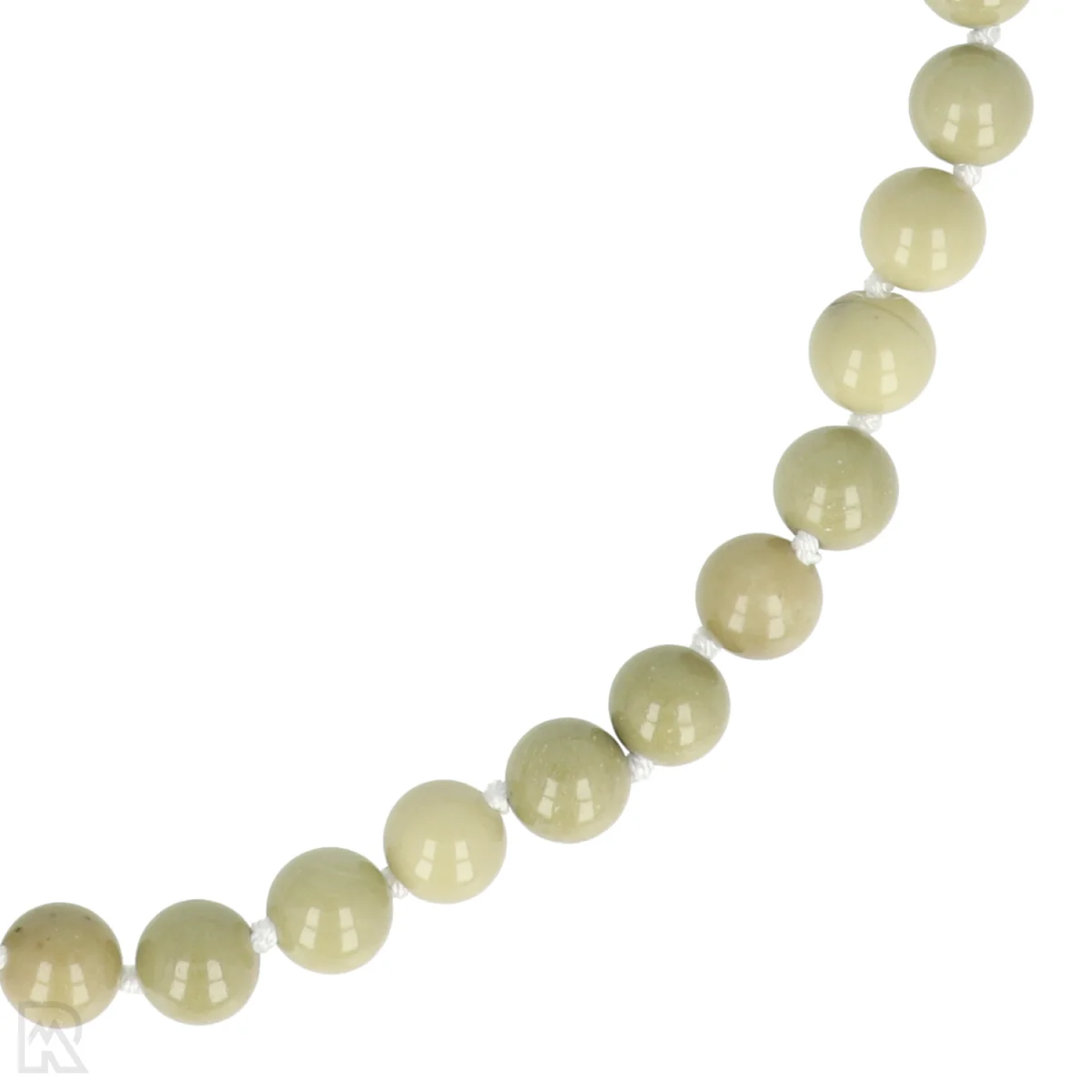 Matcha jaspis Geknoopte Kralenketting | 8 mm - 45 cm 2 Matcha jaspis Geknoopte Kralenketting | 8 mm - 45 cm - Afbeelding 2