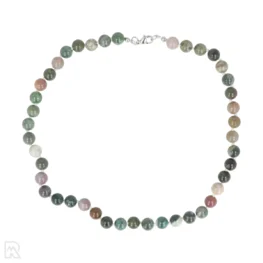 India agaat Geknoopte Kralenketting | 8 mm - 45 cm