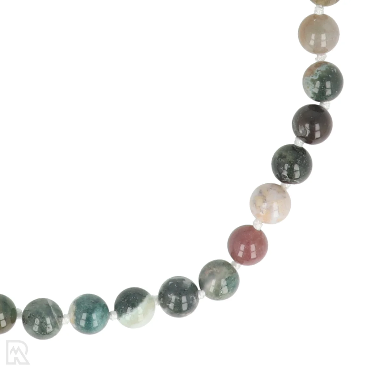 India agaat Geknoopte Kralenketting | 8 mm - 45 cm 2 India agaat Geknoopte Kralenketting | 8 mm - 45 cm - Afbeelding 2
