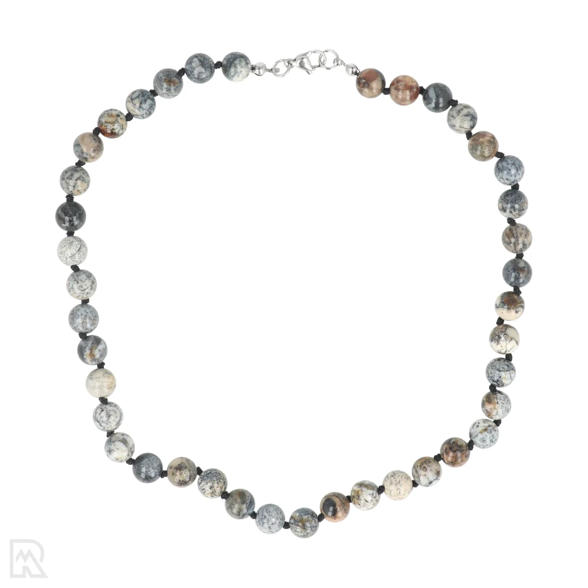 Dendriet opaal Geknoopte Kralenketting | 8 mm - 45 cm 1 Dendriet opaal Geknoopte Kralenketting | 8 mm - 45 cm