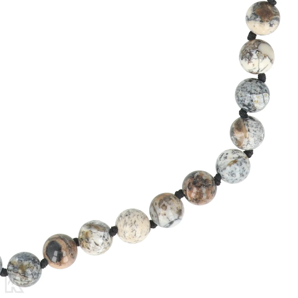 Dendriet opaal Geknoopte Kralenketting | 8 mm - 45 cm 2 Dendriet opaal Geknoopte Kralenketting | 8 mm - 45 cm – Bild 2