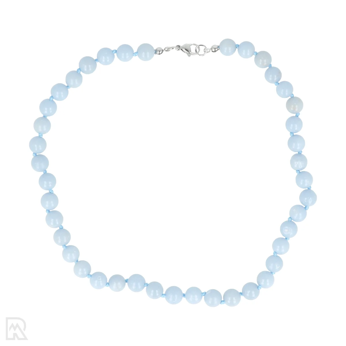 Angeliet Geknoopte Kralenketting | 8 mm - 45 cm 1 Angeliet Geknoopte Kralenketting | 8 mm - 45 cm