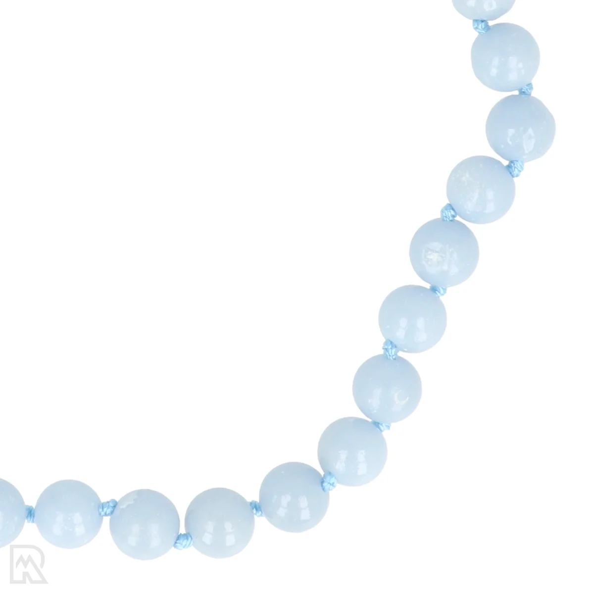 Angeliet Geknoopte Kralenketting | 8 mm - 45 cm 2 Angeliet Geknoopte Kralenketting | 8 mm - 45 cm - Afbeelding 2