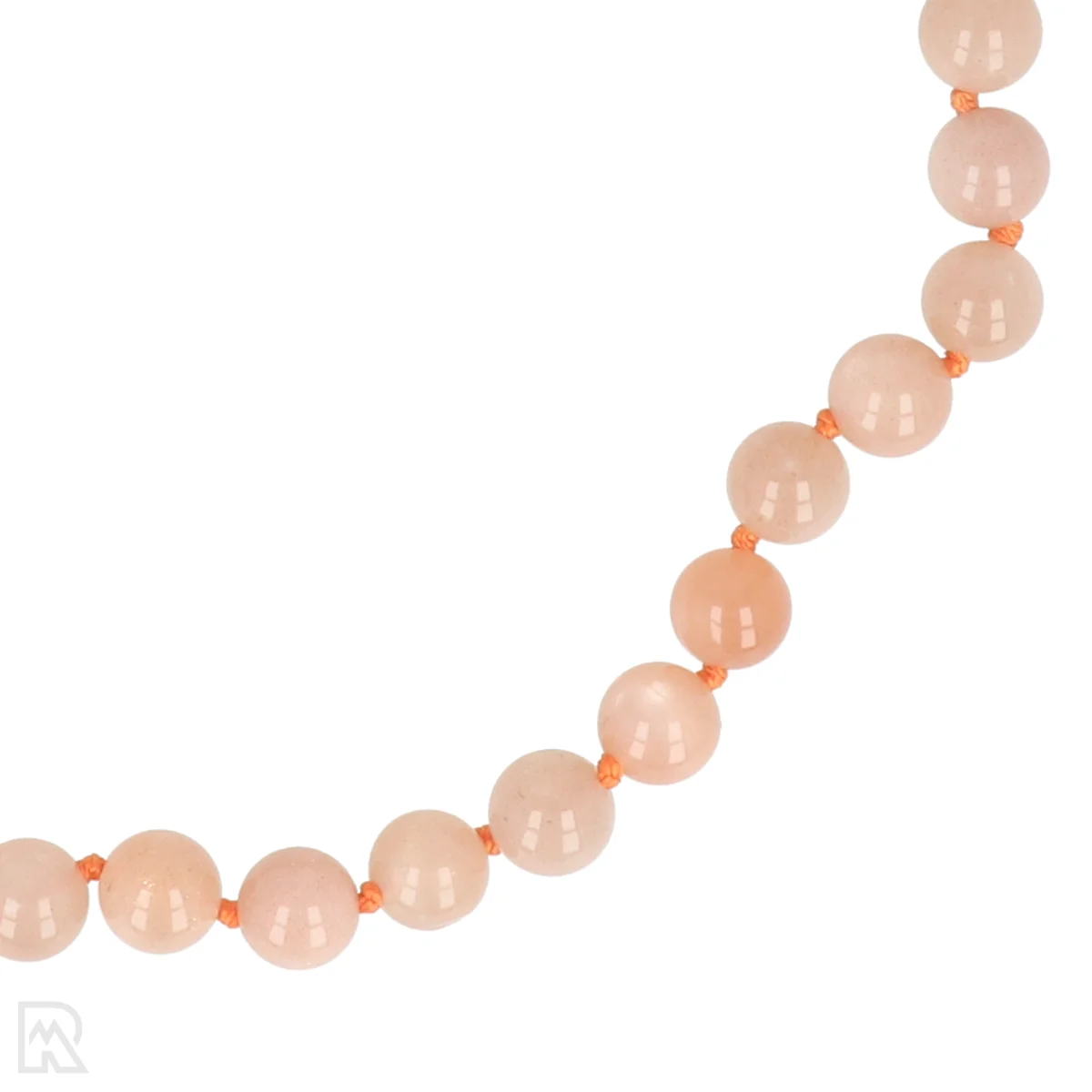 Oranje maansteen Geknoopte Kralenketting | 8 mm - 45 cm 2 Oranje maansteen Geknoopte Kralenketting | 8 mm - 45 cm – Bild 2