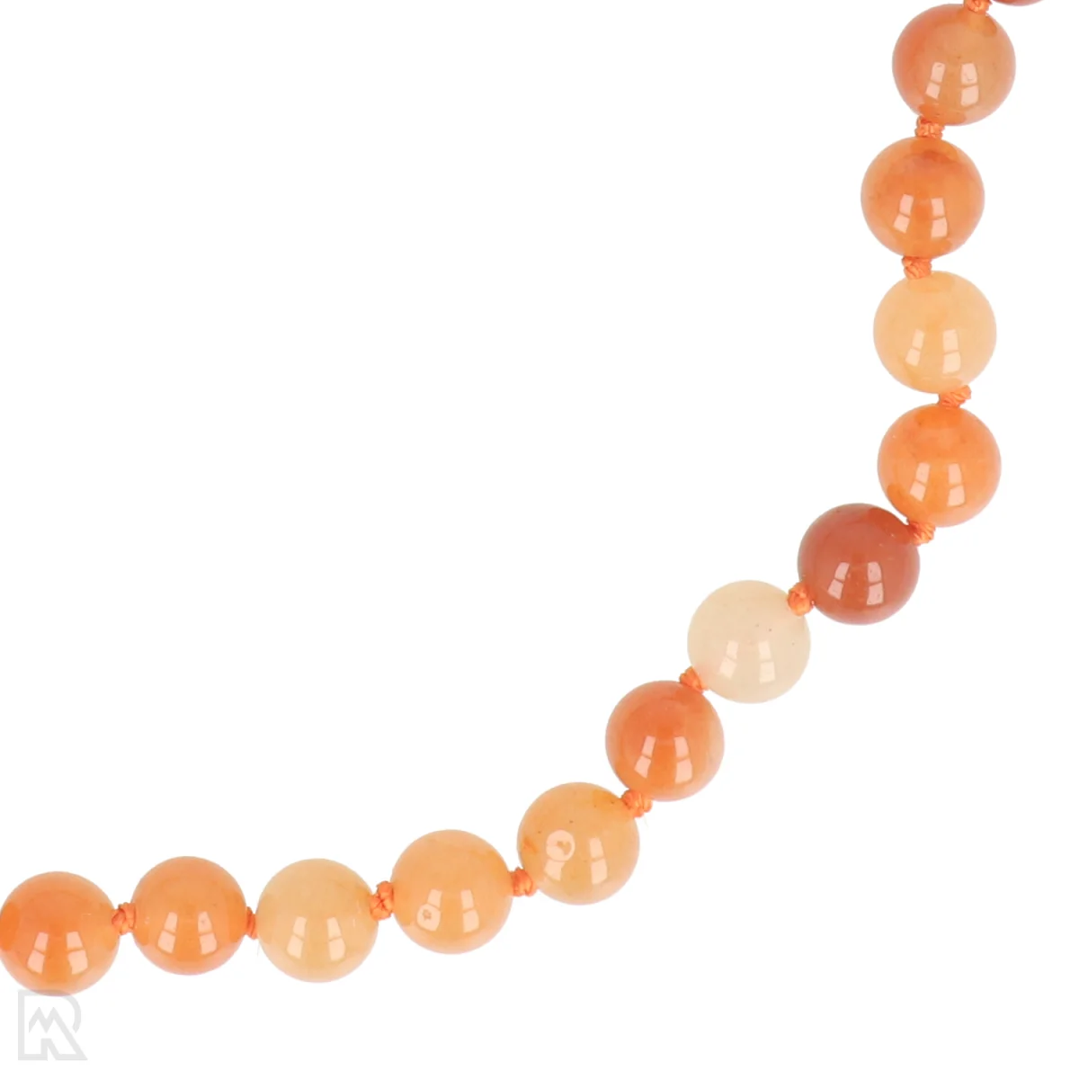 Oranje aventurijn Geknoopte Kralenketting | 8 mm - 45 cm 2 Oranje aventurijn Geknoopte Kralenketting | 8 mm - 45 cm - Image 2