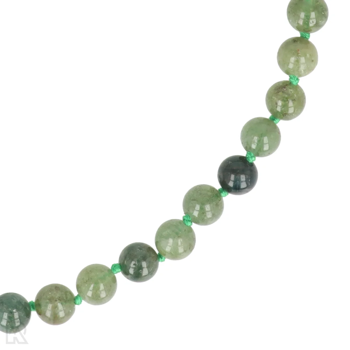 Groene apatiet Geknoopte Kralenketting | 8 mm - 45 cm 2 Groene apatiet Geknoopte Kralenketting | 8 mm - 45 cm – Bild 2