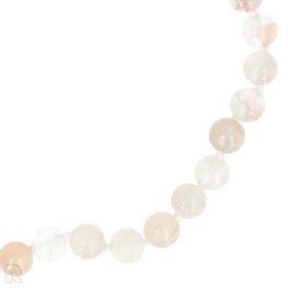9112 hematoide kwarts geknoopte kralenketting zoom