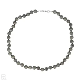 Pyrit-Perlenkette mit Knoten | 8 mm – 45 cm